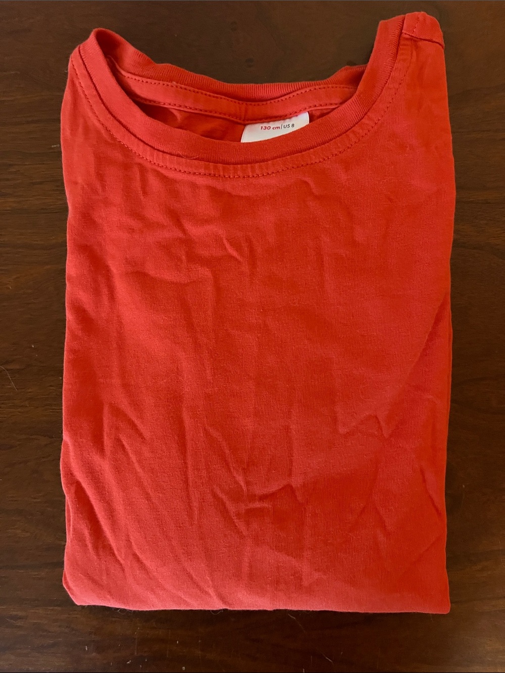 Hanna Andersson Kids Orange Crewneck Long Sleeve Shirt